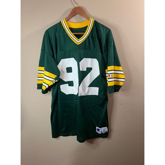 Vintage Green Bay Reggie White‎ Champion Jersey - Size 48 XL - Picture 1 of 7